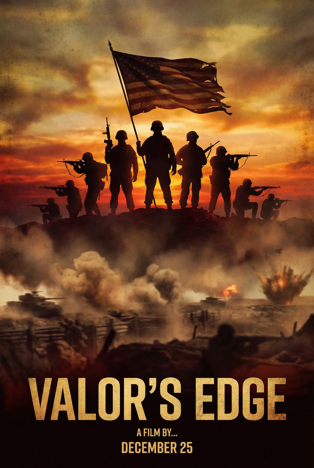 麻豆传媒 出品战争史诗片《铁血意志》电影海报