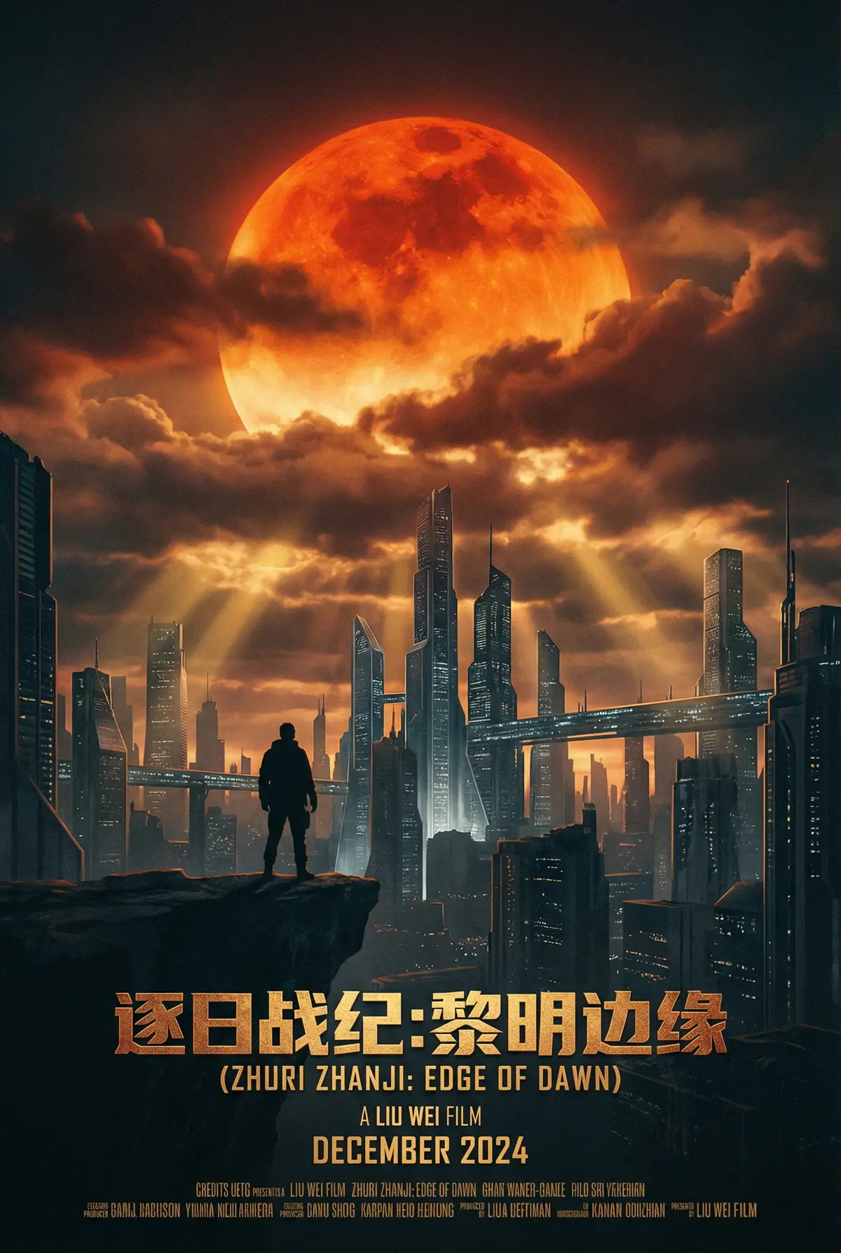 麻豆传媒 出品科幻巨制《逐日战纪》电影海报